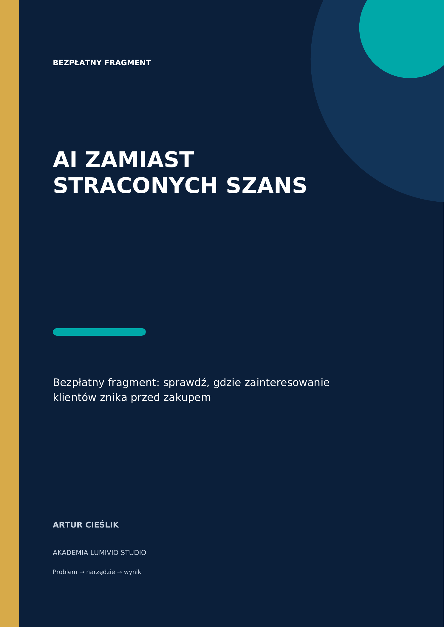 Okładka: AI zamiast straconych szans — pełny e-book